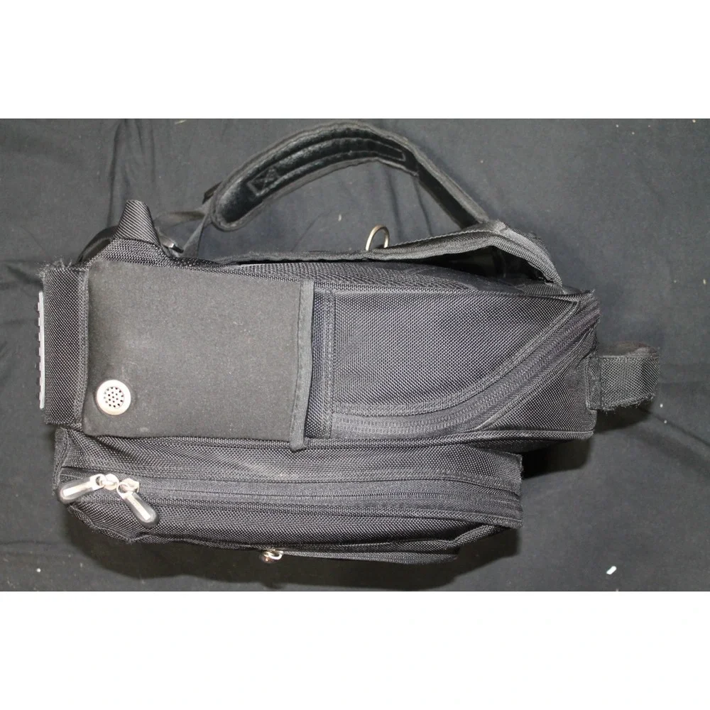 Brookstone Ballistic Business Travel Backpack Black Laptop Computer Carry On Bag